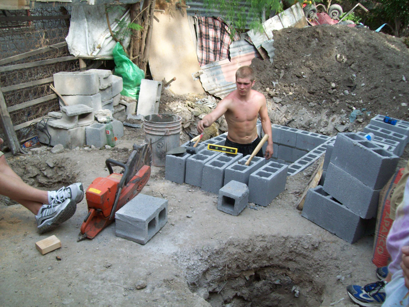 17 - Drew building Gabriela's septic system