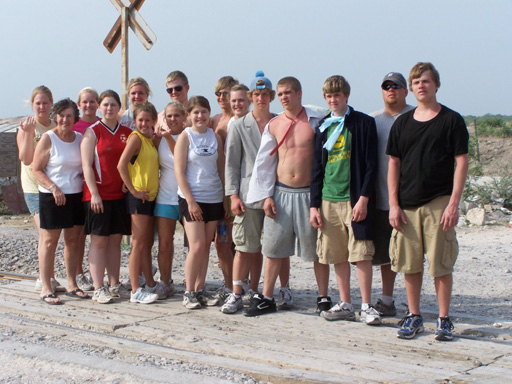 2 - Mission Team youth at the end of a distribution