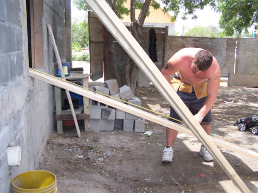 26 - Dima building an entrance stairway
