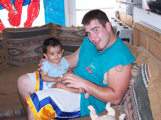 34 - Dima plays with  Rosa's grandson