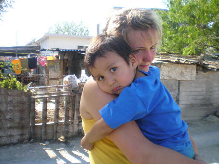 40 - Briana comforts a little friend